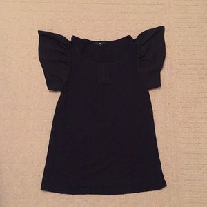 Black Gap cap sleeve shirt